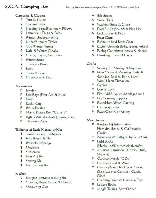 SCA Camping List (JPG)